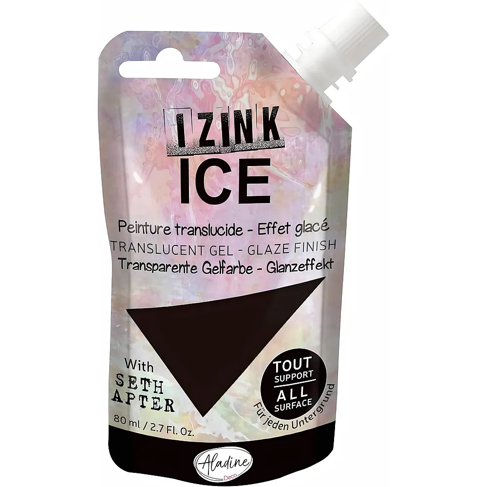 Aladine Izink Ice Braun - 80 ml | Farbe & Kreide