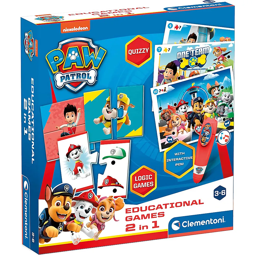 Clementoni Spiele Educational Games 2in1 Paw Patrol mult