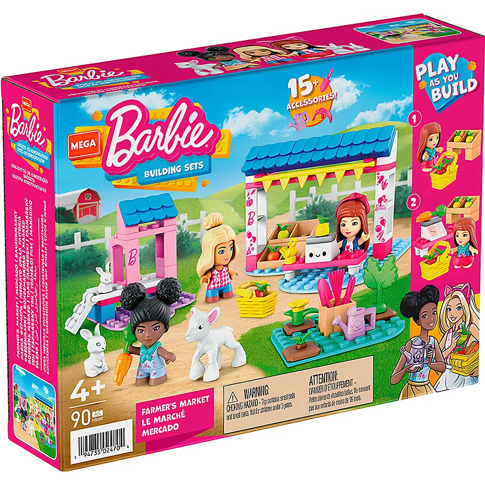 Mega Construx Barbie Bauernmarkt 90Teile