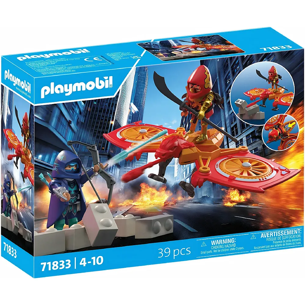 PLAYMOBIL Helden-Drohne gegen b�sen Ninja 71833