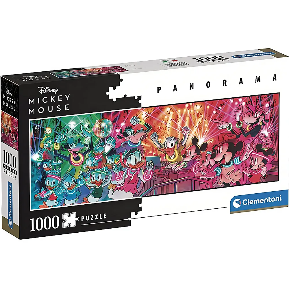 Clementoni Puzzle Mickey Mouse Panorama Disney Disco 1000Teile