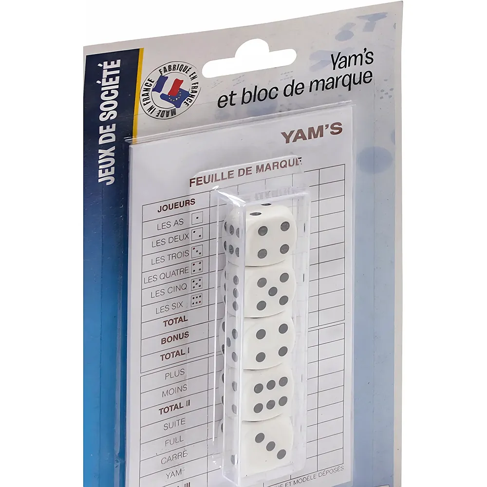 Cartamundi Yam's 5 Des 18 MM EN Boite Plastique Blister