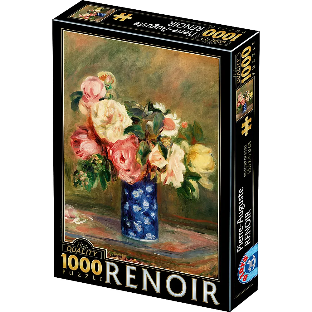 DToys Puzzle Auguste Renoir Bouquet of Roses - 1000 Teile
