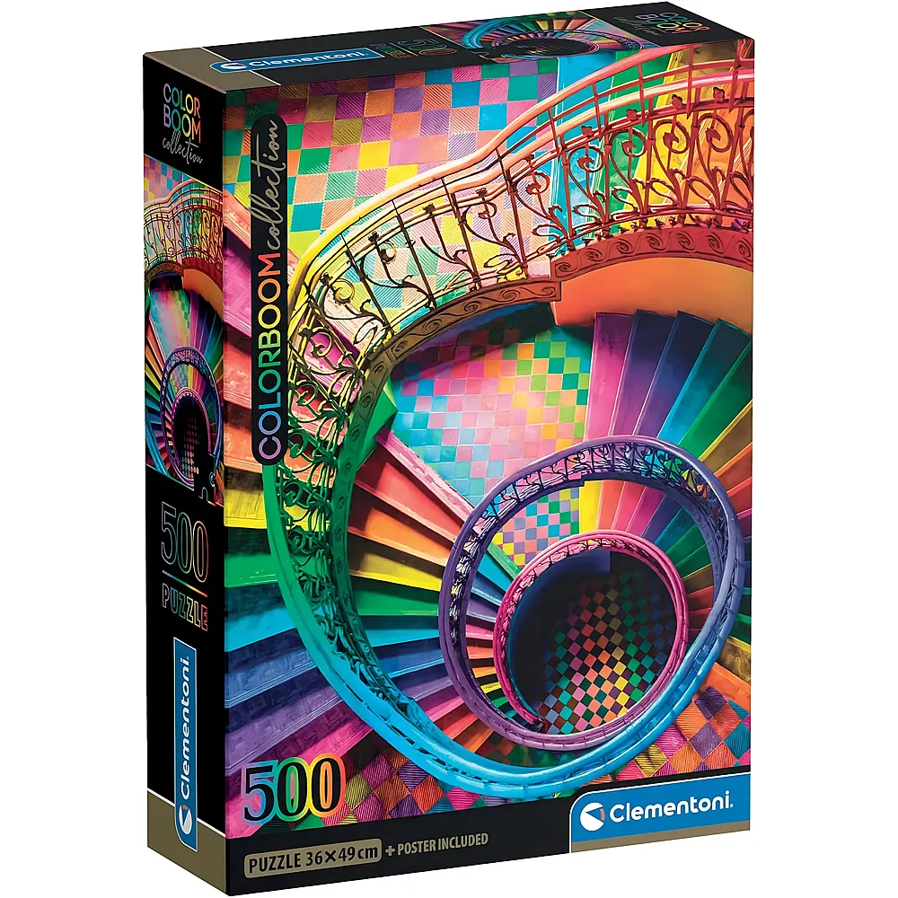 Clementoni Puzzle Colorboom Treppe - 500 Teile