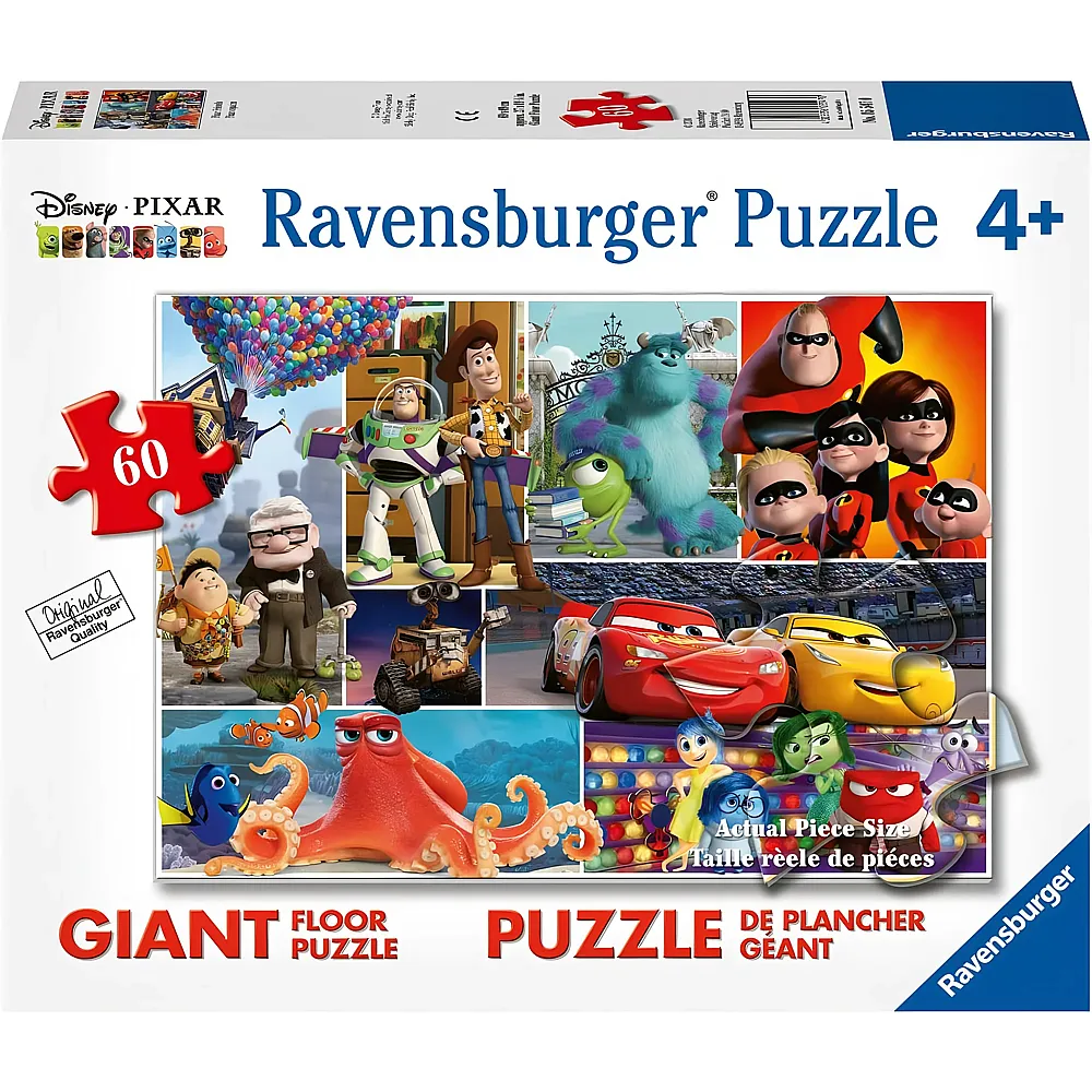 Ravensburger Disney Bodenpuzzle - Pixar Friends 60Teile