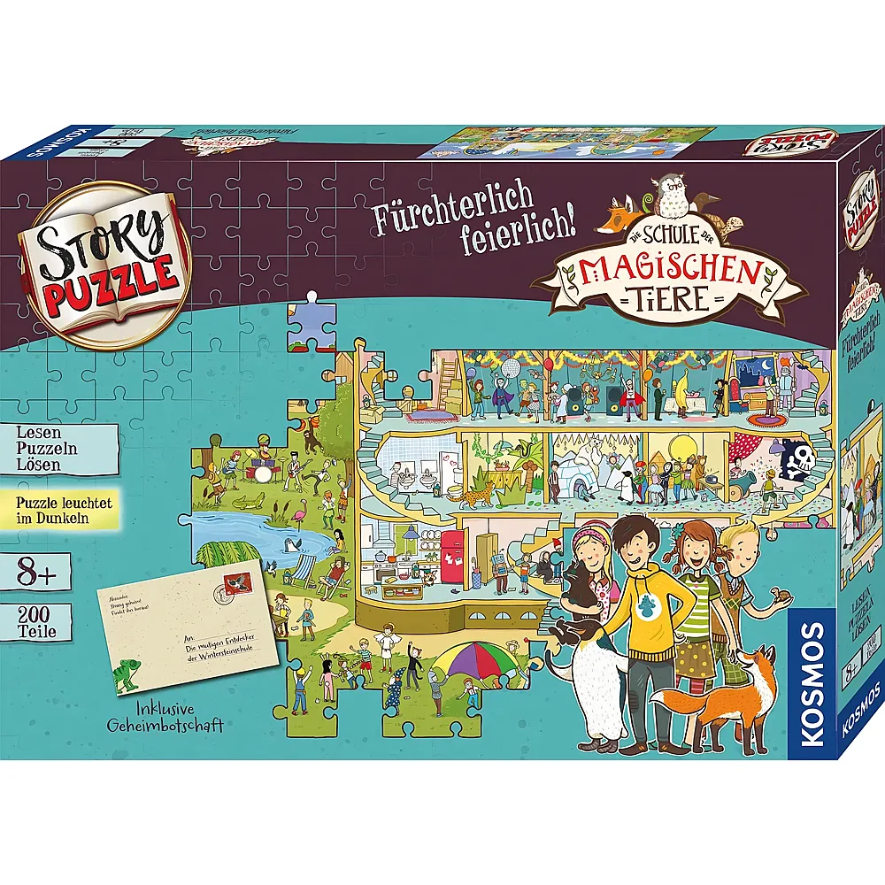 Kosmos Puzzle Schule der magischen Tiere - F�rchterlich feierlich - 200 Teile