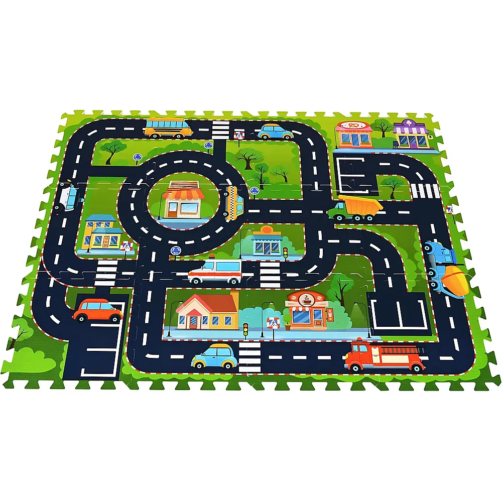 Knorrtoys Puzzlematte Strasse - 12 Teile