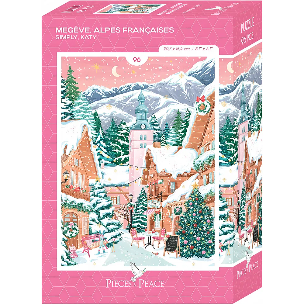 Pieces & Peace Puzzle Mini Meg�ve, Alpes Franaises 96Teile