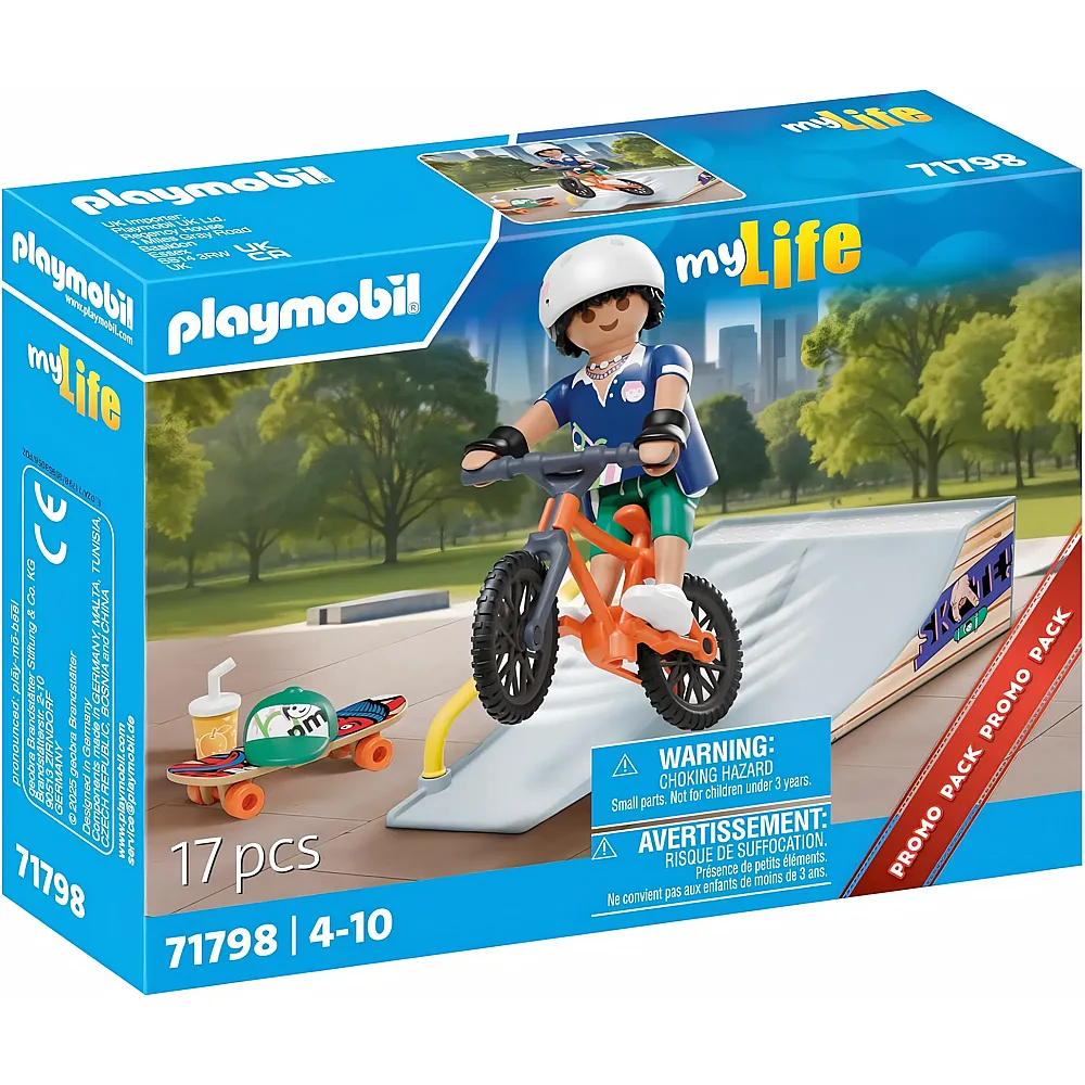 PLAYMOBIL My Life Skateboard mit Rampe 71798