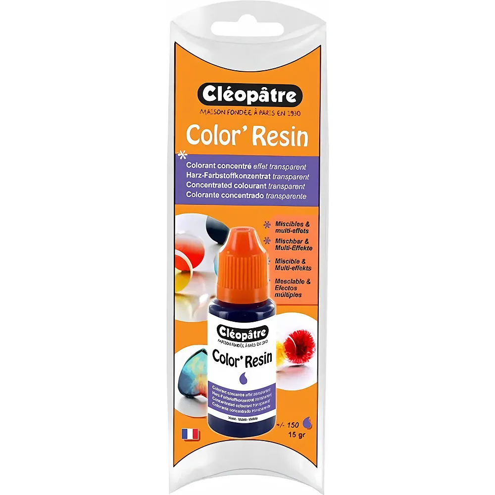 Cleopatre Color'resin � Transparente Harzfarbe 15g Violett
