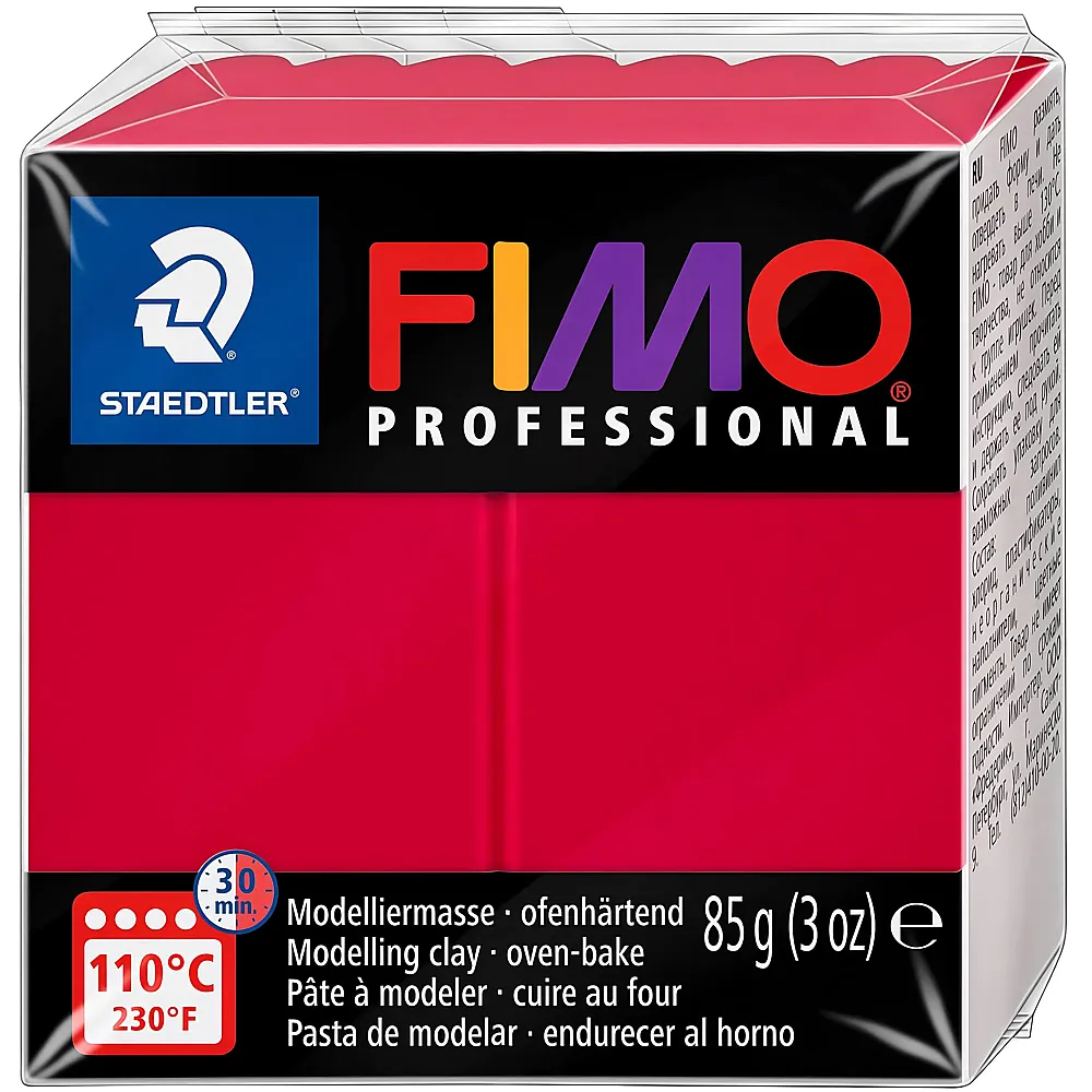 Fimo Professional Modelliermasse Karmin - 85 g