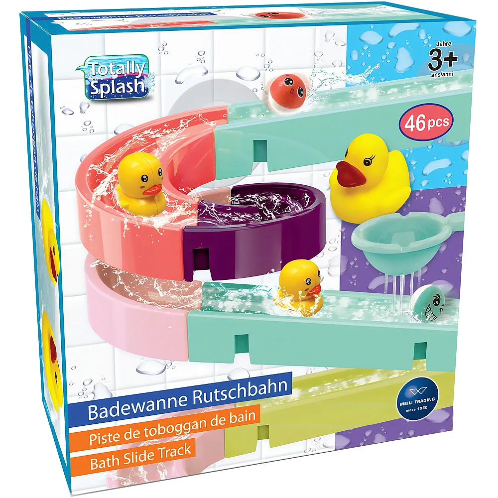 Totally Splash Badewannen-Rutschbahn - 46 Teile