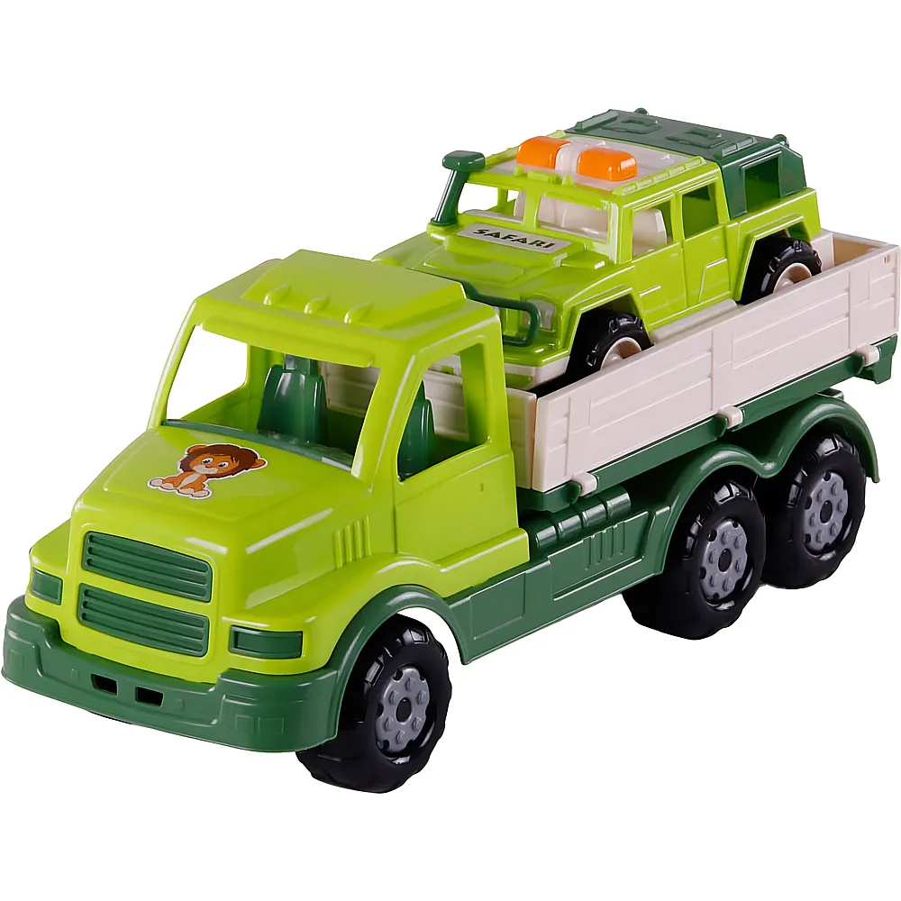 Cavallino Toys 1:16 Torpedo Truck mit Survival Jeep Grn