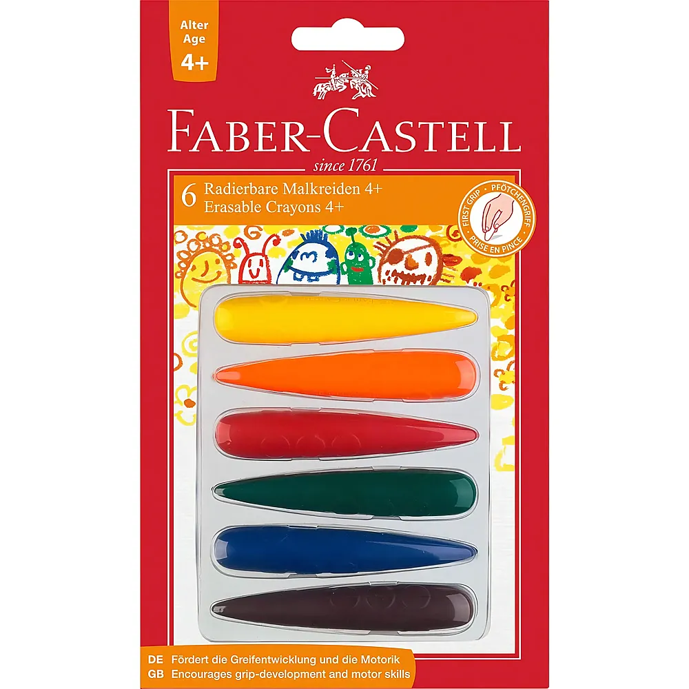 Faber-Castell Kreide Vorschule Malfinger 6Teile
