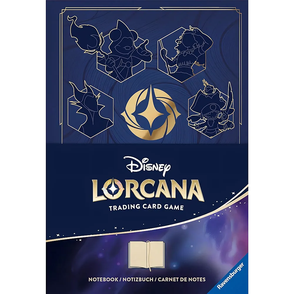 meinspielzeug - Ravensburger Disney Lorcana Notebook - Notizbuch - Carnet de notes | Sammelkarten TCG