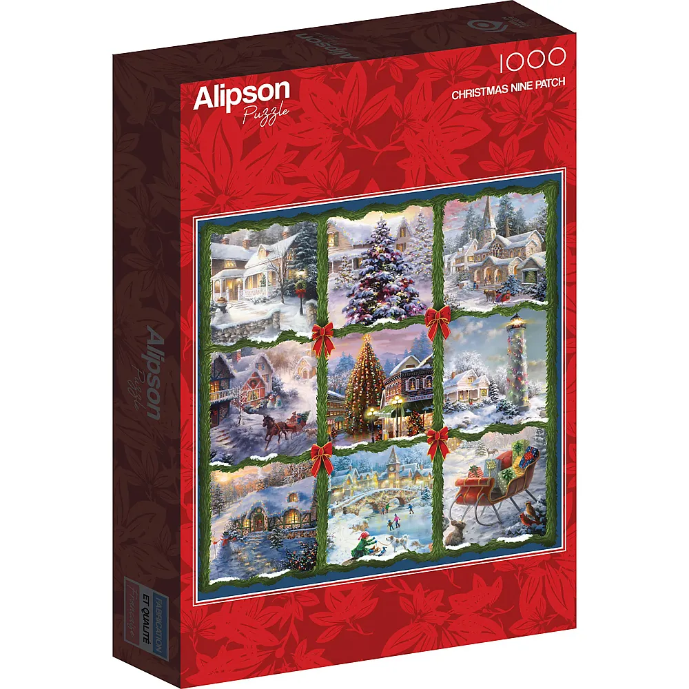 Alipson Puzzle Christmas Nine Patch - 1000 Teile