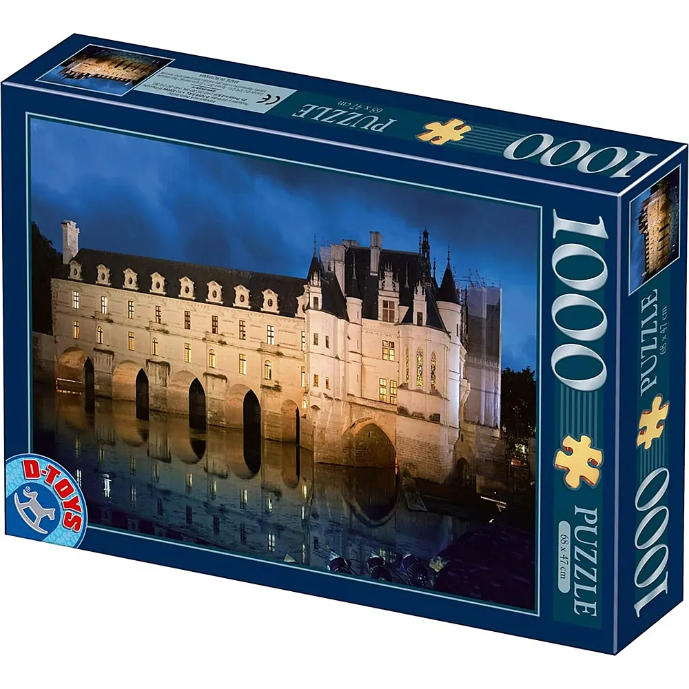 DToys Puzzle Franz�sisches Schloss: Ch�teau de Chenonceau - 1000 Teile