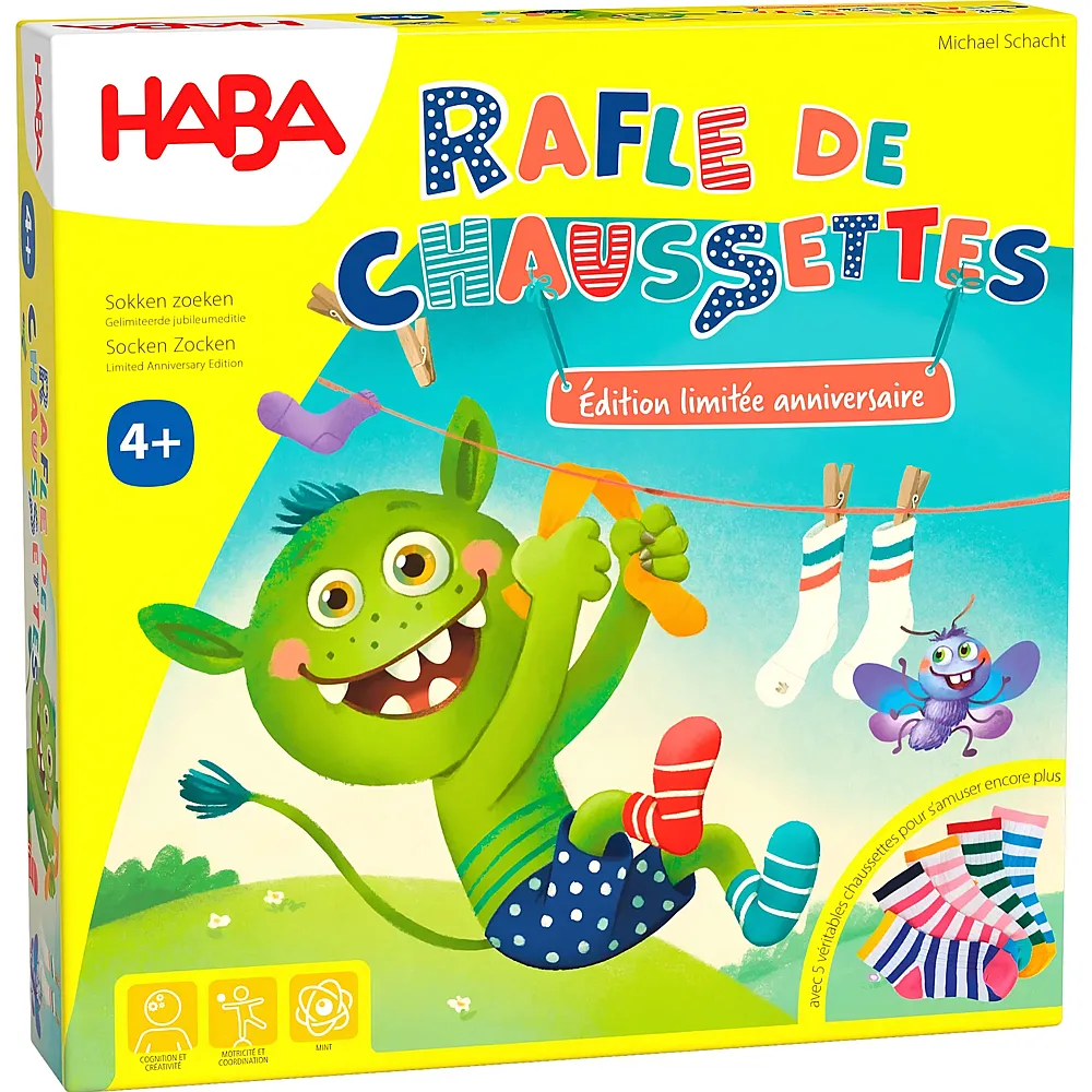 meinspielzeug - HABA Rafle de chaussettes �dition anniversaire - Franais | Kinderspiele