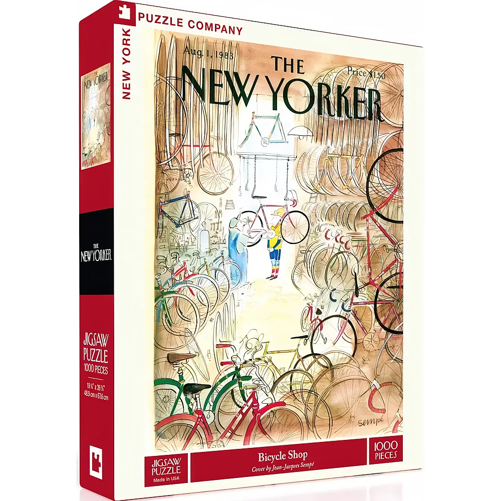 New York Puzzle Company The New Yorker - Bicycle Shop - 1000 Teile