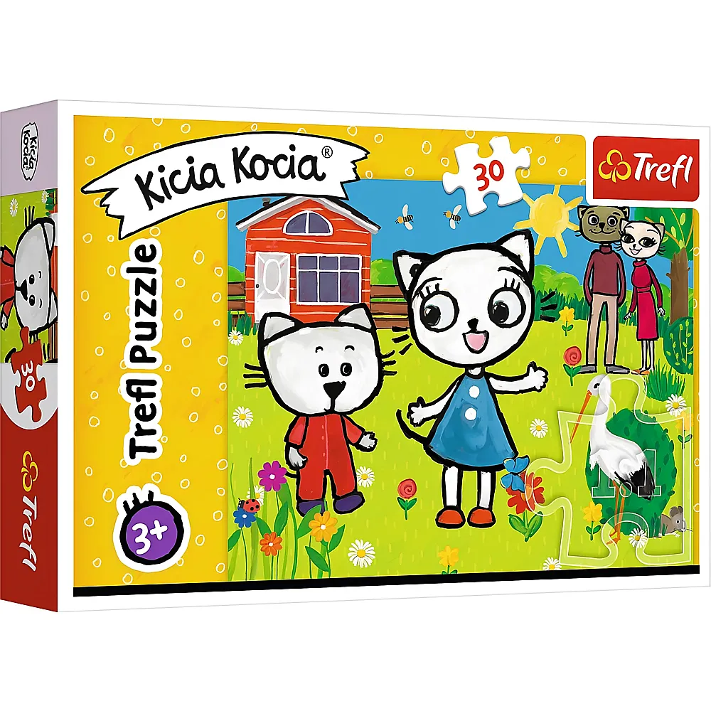 Trefl Puzzle Kicia Kocia The Adventures of Kitty Feline - 30 Teile