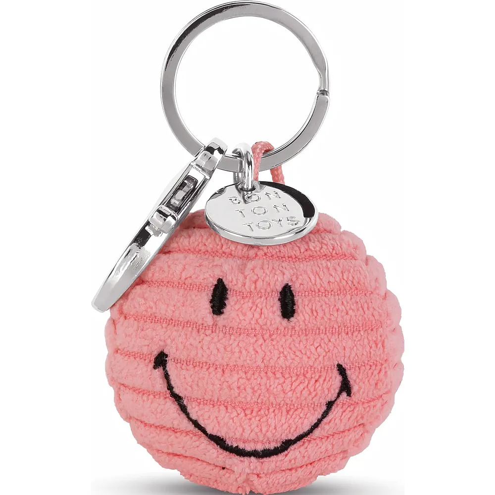Bon Ton Toys Smiley ECO Kordsamt pink 4.5cm Schl�sselanh�nger