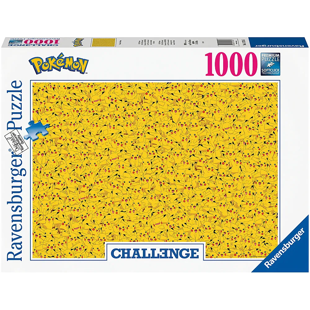 Ravensburger Puzzle Pok�mon Pikachu Challenge - 1000 Teile