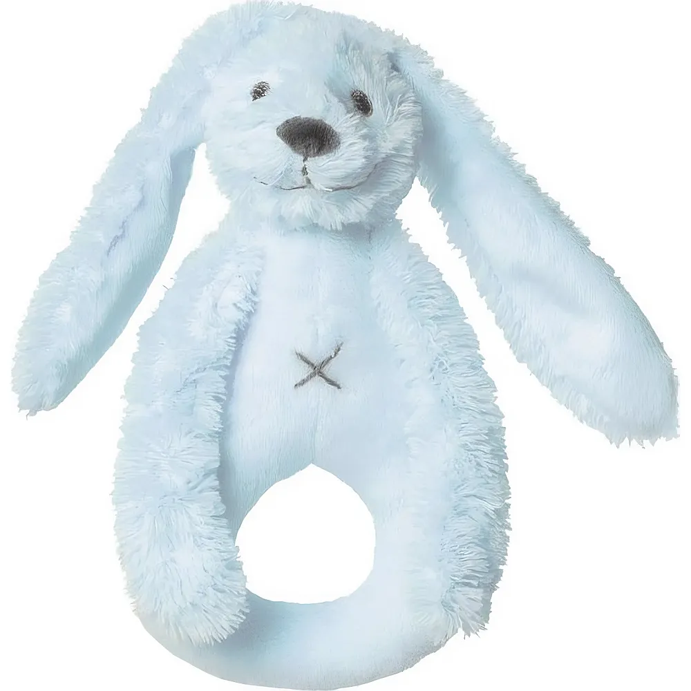 Happy Horse Rassel Hase Richie Hellblau - 18 cm | Rasseln