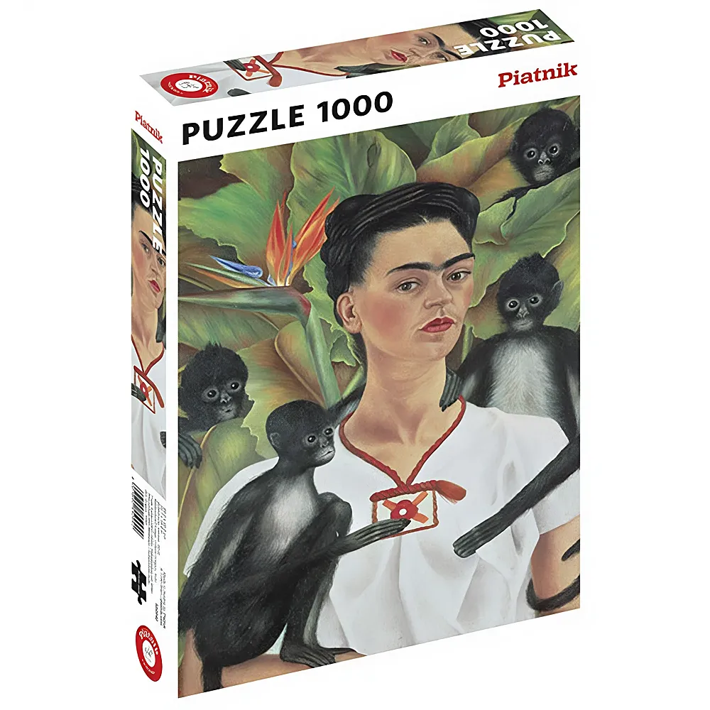 Piatnik Puzzle Frida Kahlo - Selbstbildnis mit Affen 1000Teile