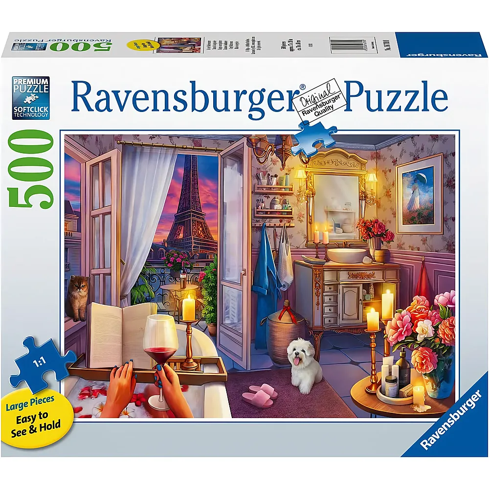 Ravensburger Puzzle In der Badewanne 500Teile