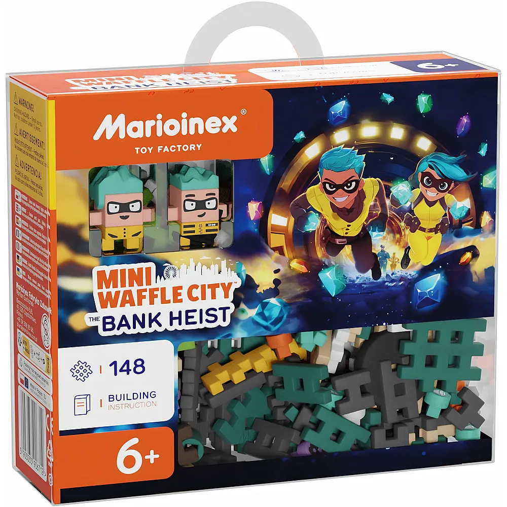 Marioinex Mini Waffle City Bank�berfall - 148 Teile