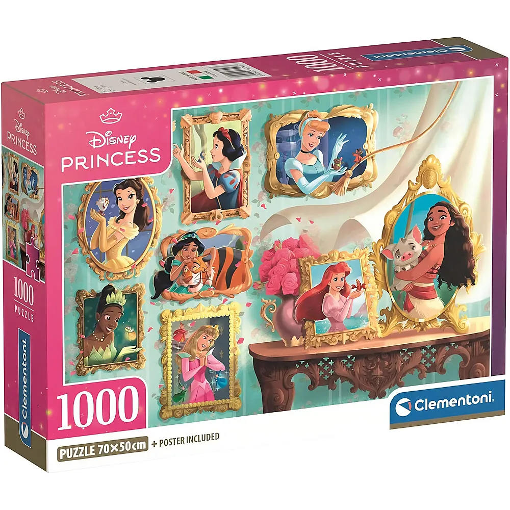 meinspielzeug - Clementoni Puzzle Disney Princess - 1000 Teile | Puzzle 1000 Teile
