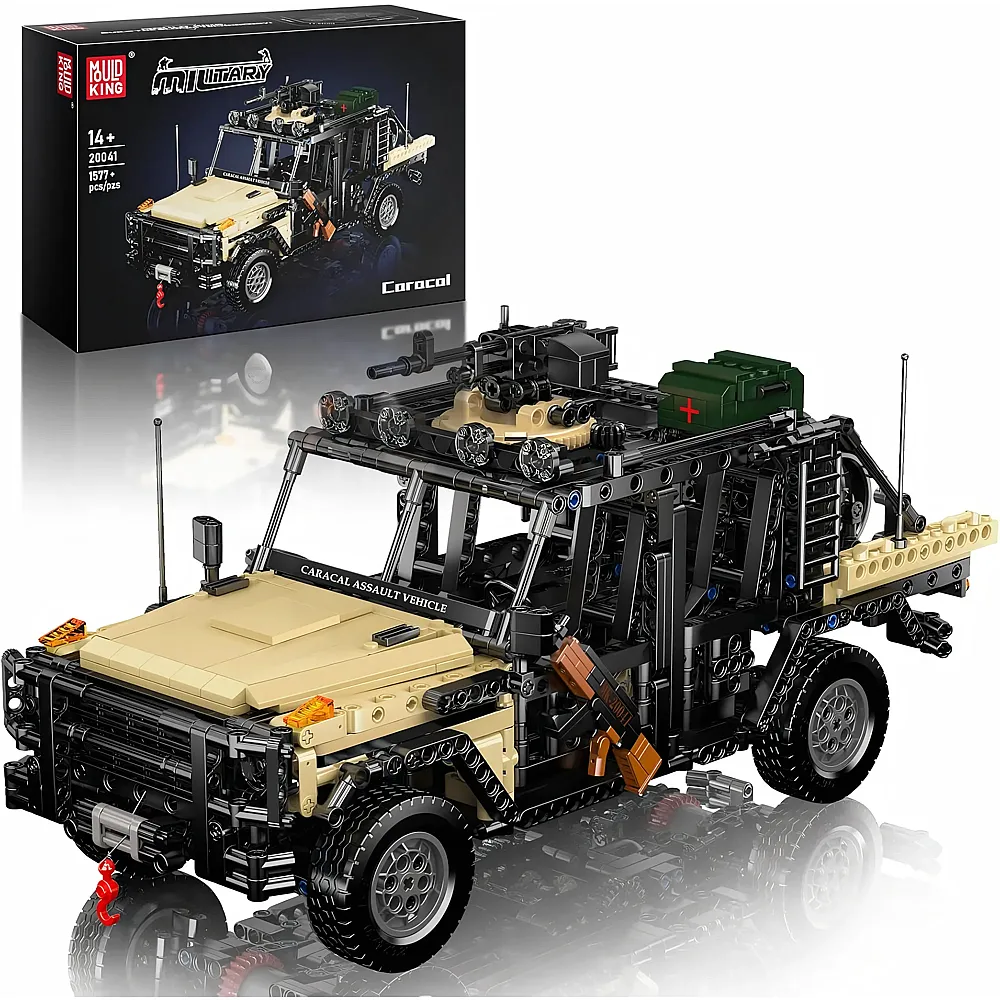 meinspielzeug - Mould King Military Ferngesteuertes Offroad-Angriffsfahrzeug FTDE-20041-0805 | Klemmbausteine Milit�r