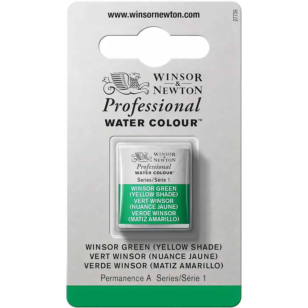 Winsor & Newton Professional Water Colour Aquarellfarbe Winsorgr�n Gelbton - 1/2 Napf