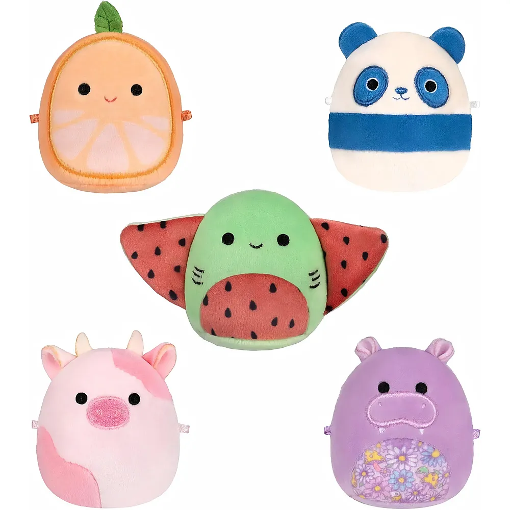 Squishmallows Micromallows 5er Pack Lai, Reshma, Scout, Orin, Hanna 6,5cm