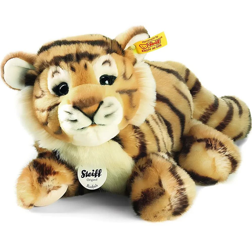 Steiff Dschungel Radjah Baby Schlenker-Tiger 28cm | Raubkatzen Plsch