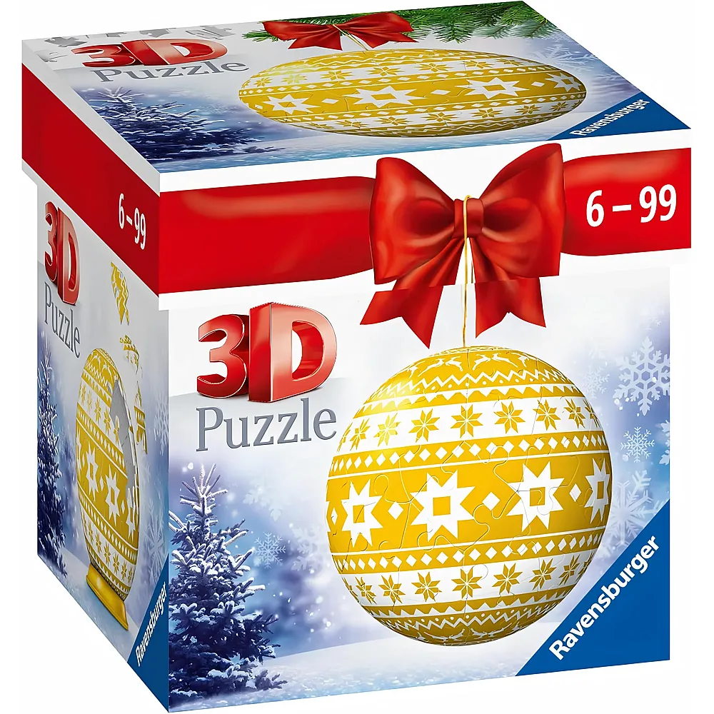 Ravensburger Puzzleball Weihnachtskugel Norweger Muster - 54 Teile