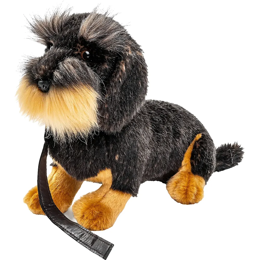 Unitoys Rauhaardackel, sitzend mit Leine - 22 cm