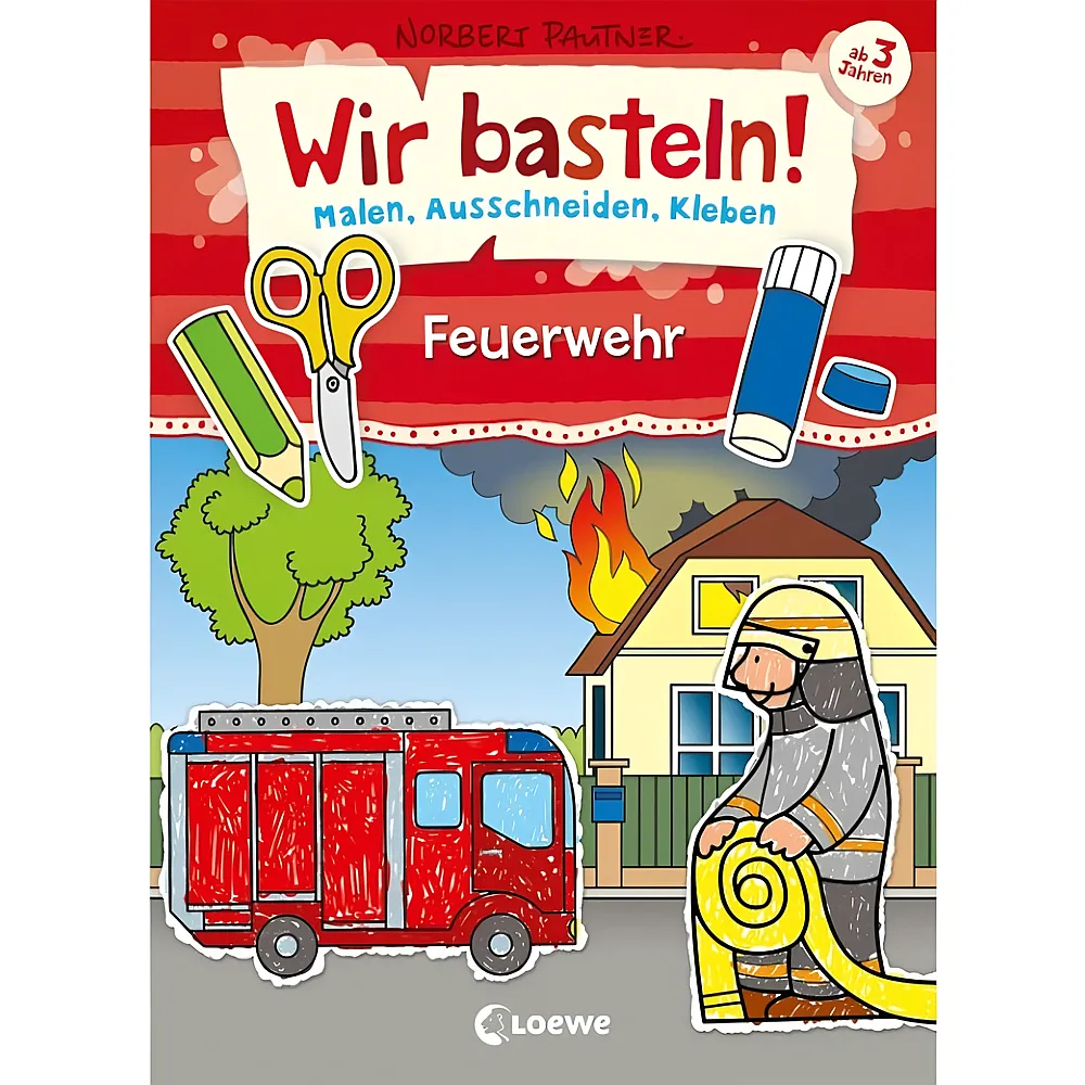 meinspielzeug - Loewe Wir basteln - Feuerwehr | Spielb�cher