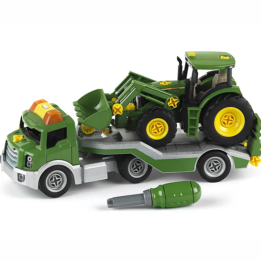 Theo Klein Transporter mit John Deere Traktor | Nutzfahrzeuge