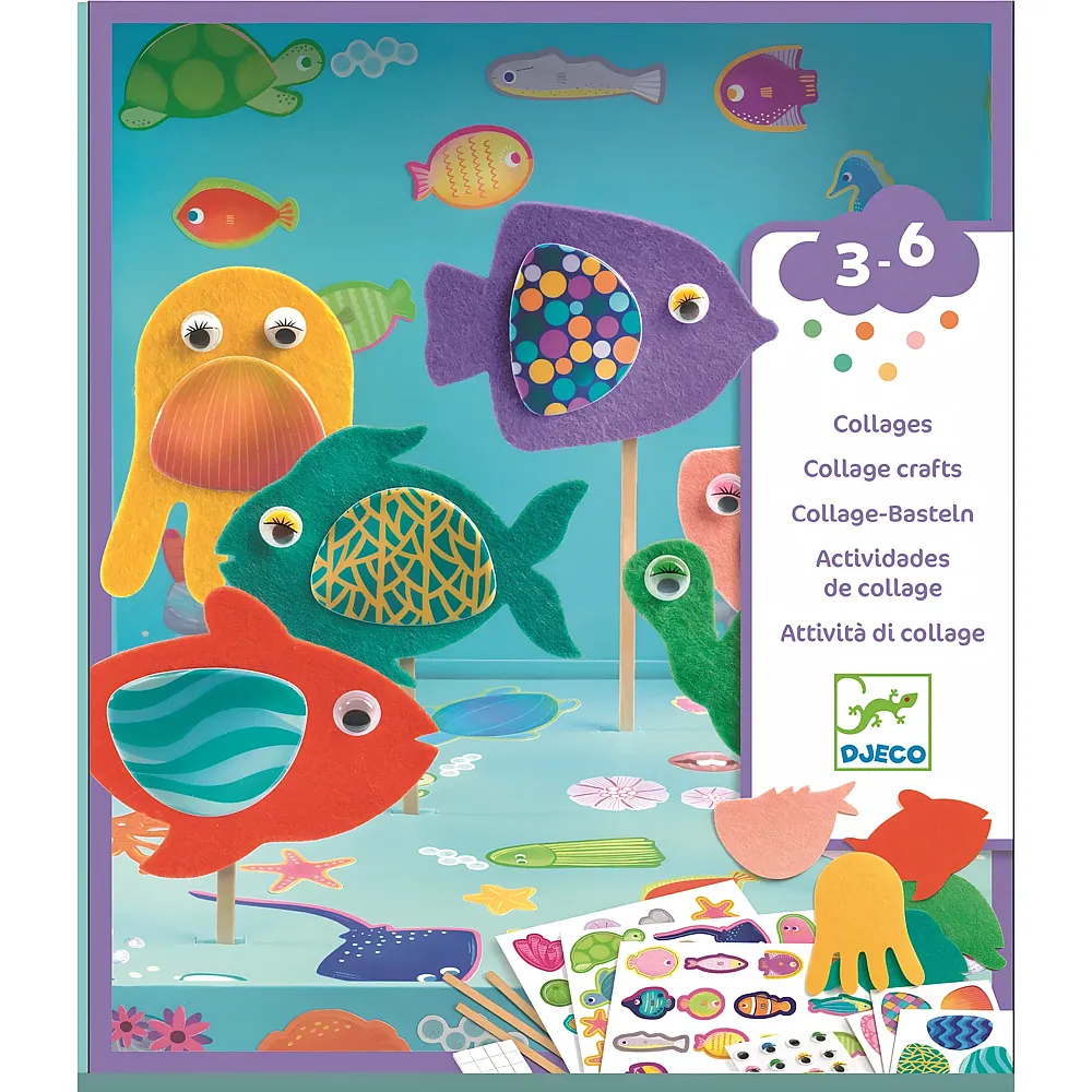 Djeco Collage-Basteln Aquarium