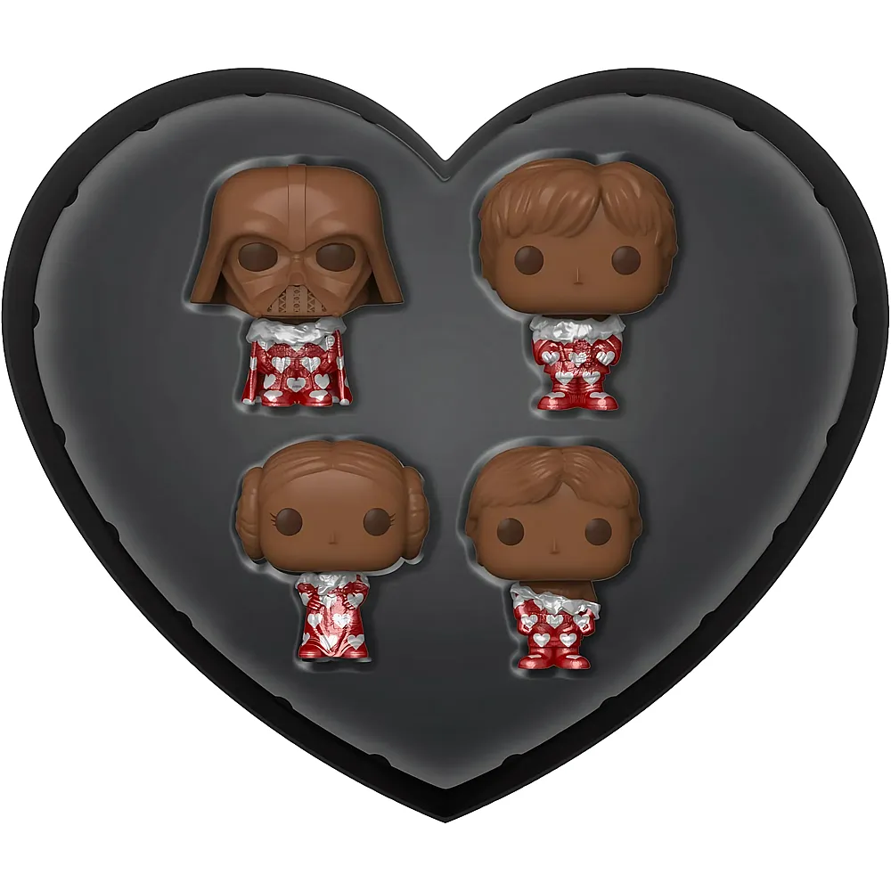 Funko Pocket POP Star Wars Valentines Box 4 Packung - Darth Vader - Choc - Schl�sselanh�nger - Vinyl-Minifigur Zum