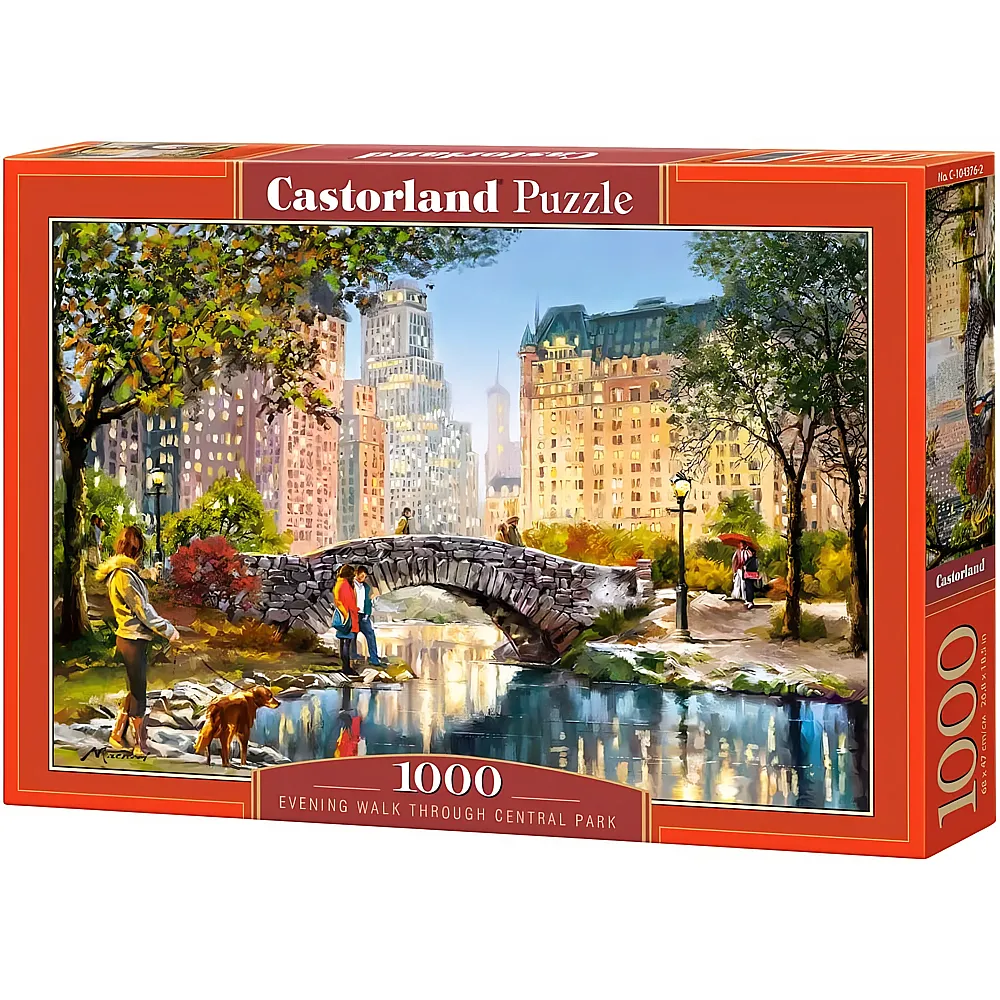 Castorland Puzzle Evening Walk Through Central Park - 1000 Teile
