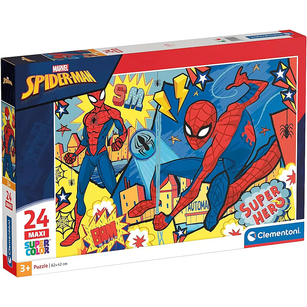 Clementoni Puzzle Supercolor Spiderman 24Teile