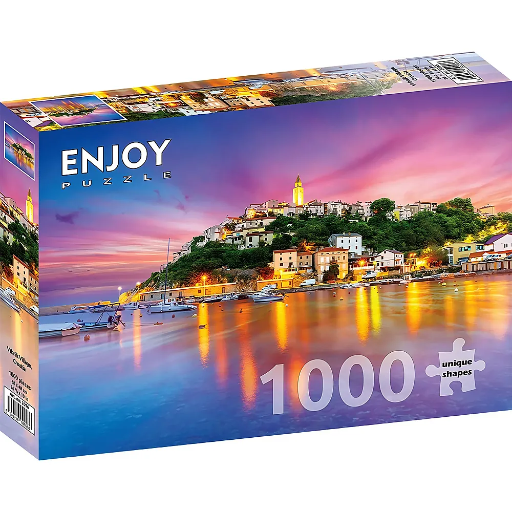Enjoy Puzzle Vrbnik Village, Croatia - 1000 Teile