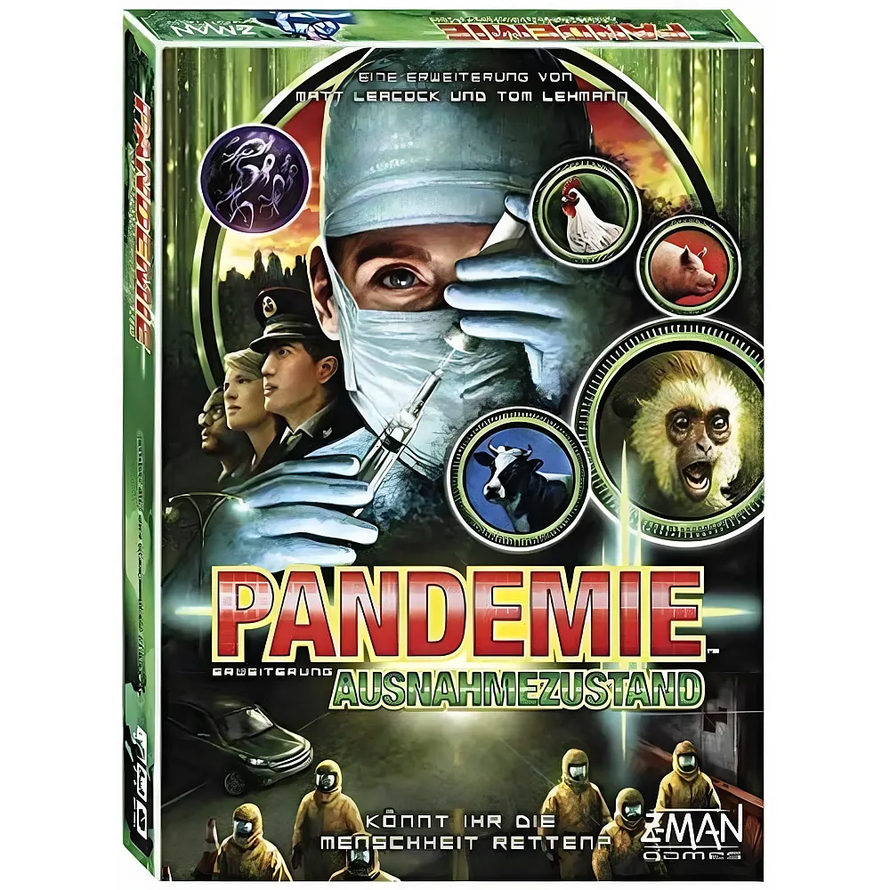 ZMan Pandemic - Ausnahmezustand  Erweiterung  Kennerspiel  Brettspiel  2-4 Spieler  Ab 8+ Jahren  45+ Minuten  Deutsch 2. Erweiterung Pandemic - Ausnahmezustand