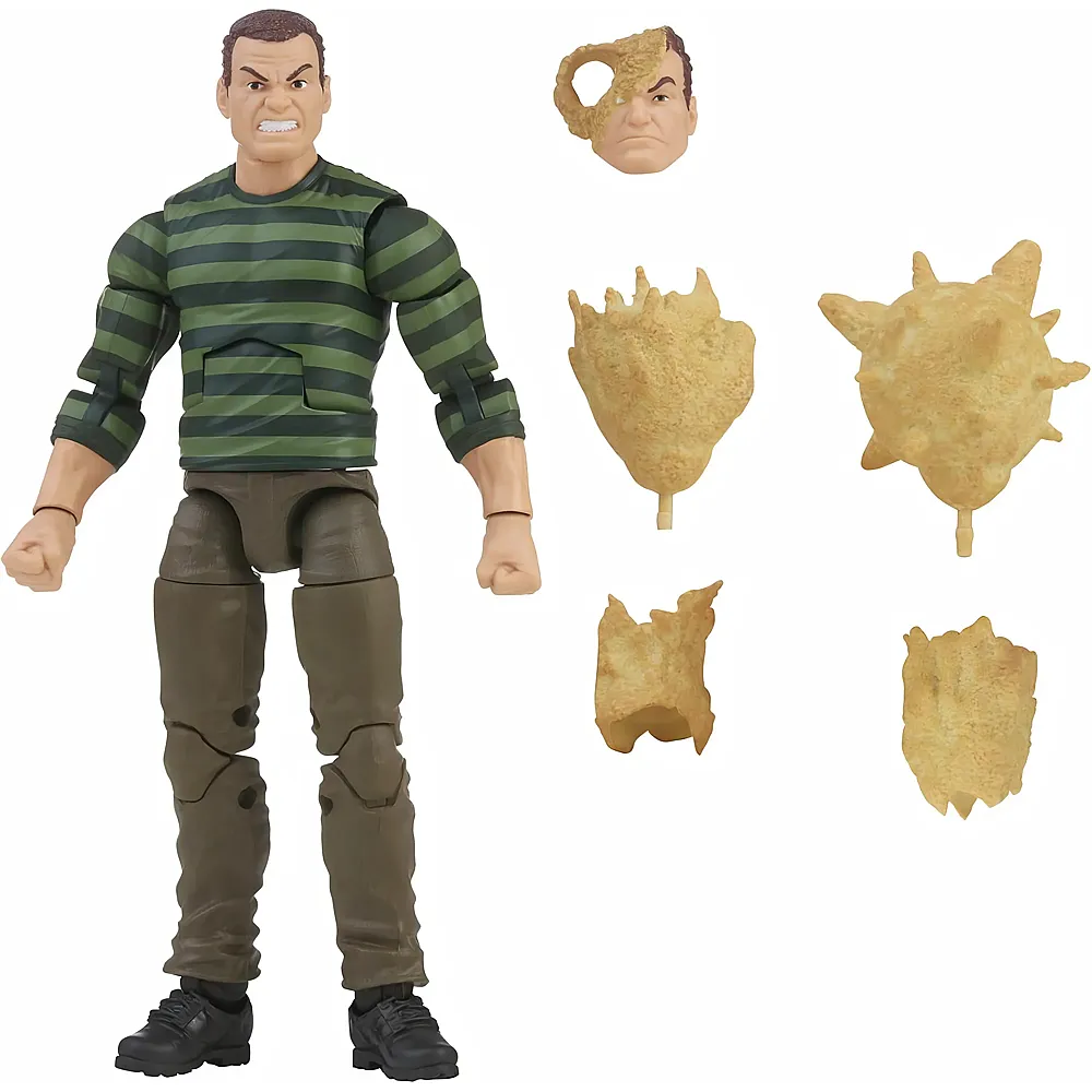 Hasbro Marvel Legends Spiderman Sandman Action-Figur mit Premium-Design - 15 cm