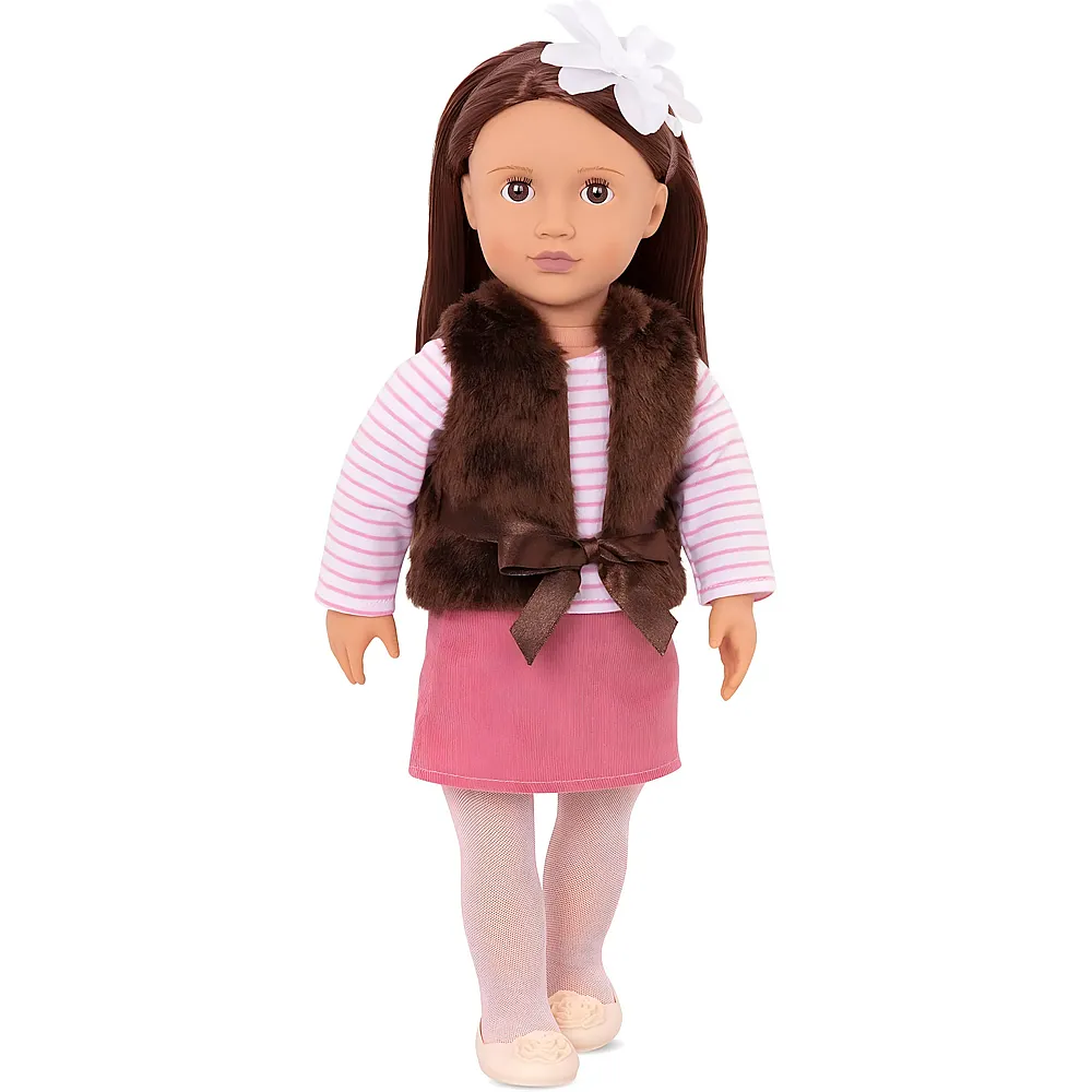 Our Generation Sienna mit Kunstfellweste - 46 cm