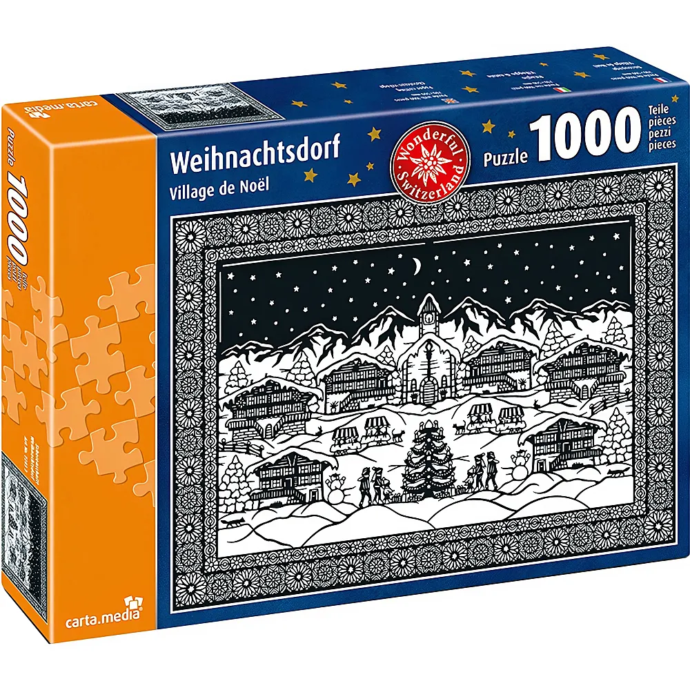 carta media Puzzle Scherenschnitt Weihnachten 1000Teile | Puzzle 1000 Teile