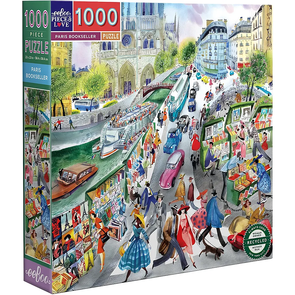 eeBoo Puzzle Die Bouquinisten von Paris - 1000 Teile