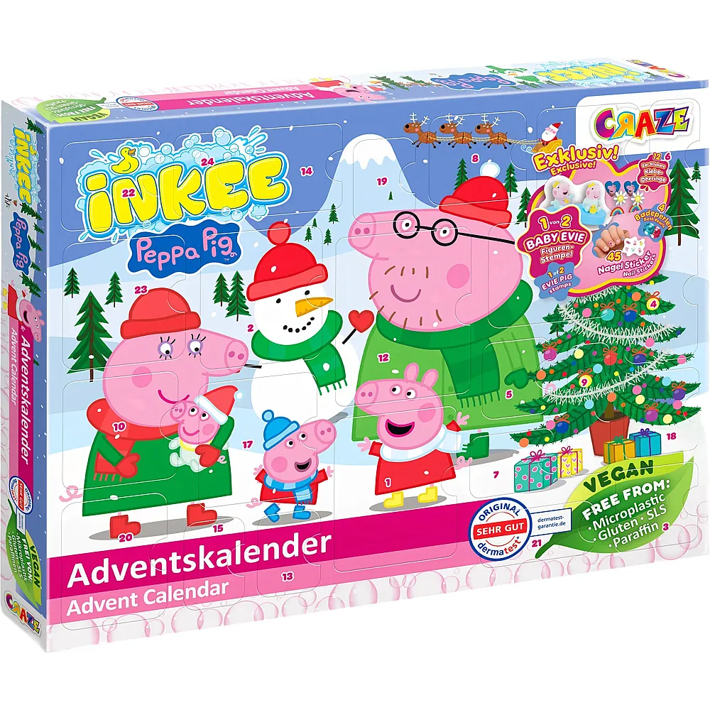 Craze Adventskalender Inkee Peppa Pig